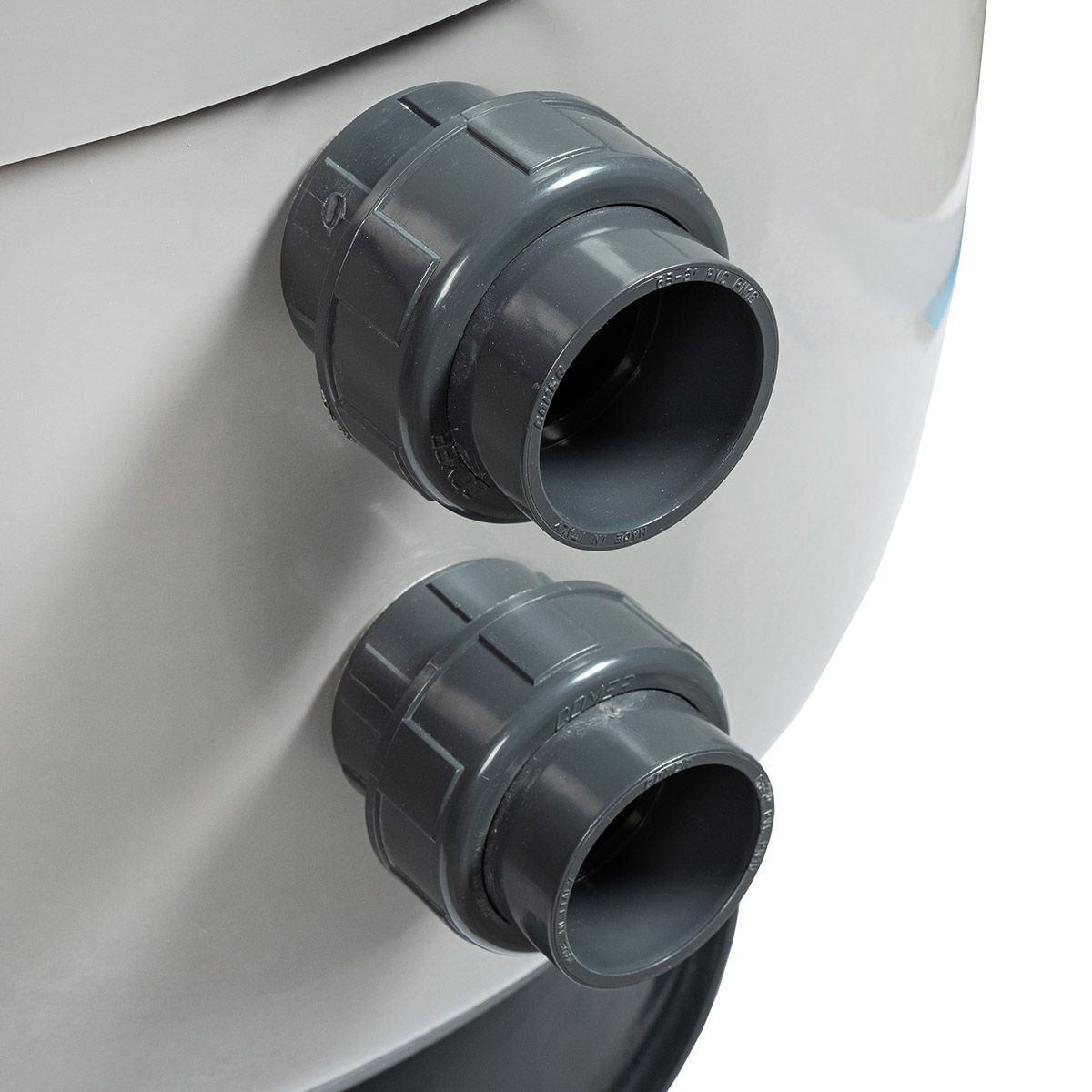 Фильтр AquaViva HS900 (32 м³/час , 900 мм, 1144 кг, 2,5 бар, 1.2 м засыпка) бок, 2" — изображение 2